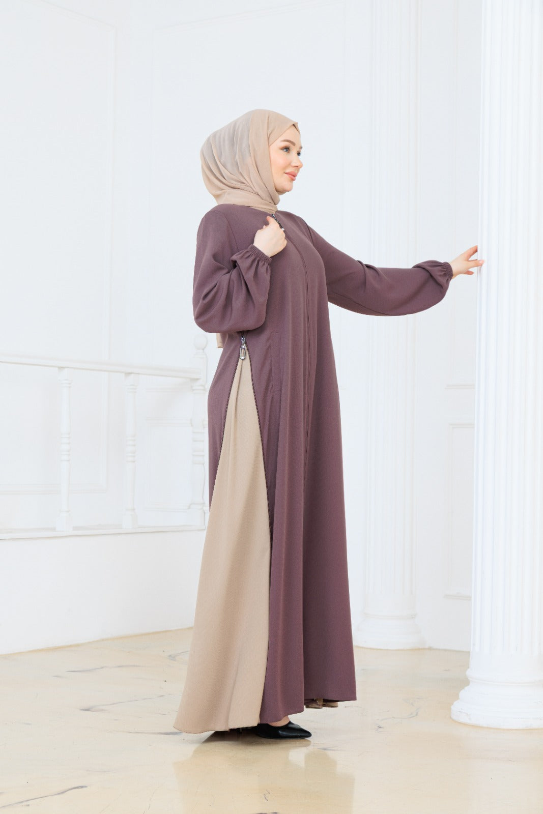 Side Zip Abaya