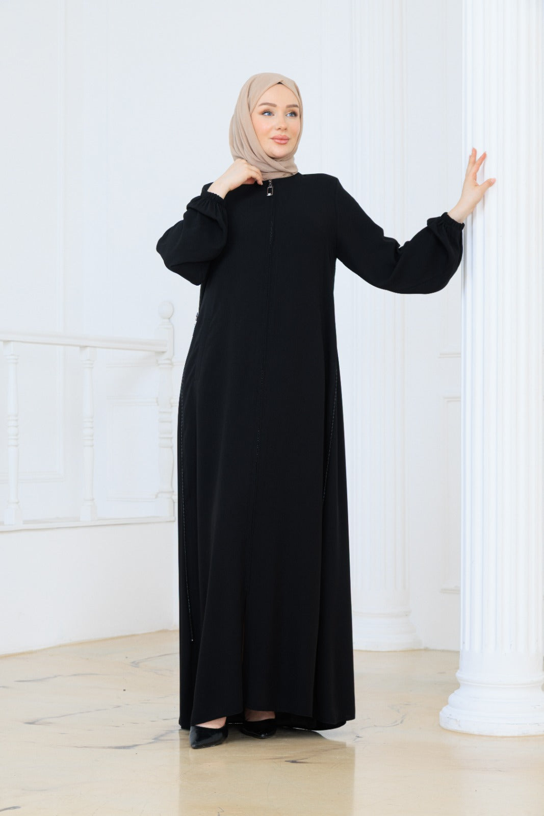 Side Zip Abaya