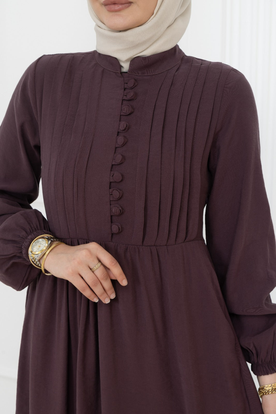 Covered Button Dress