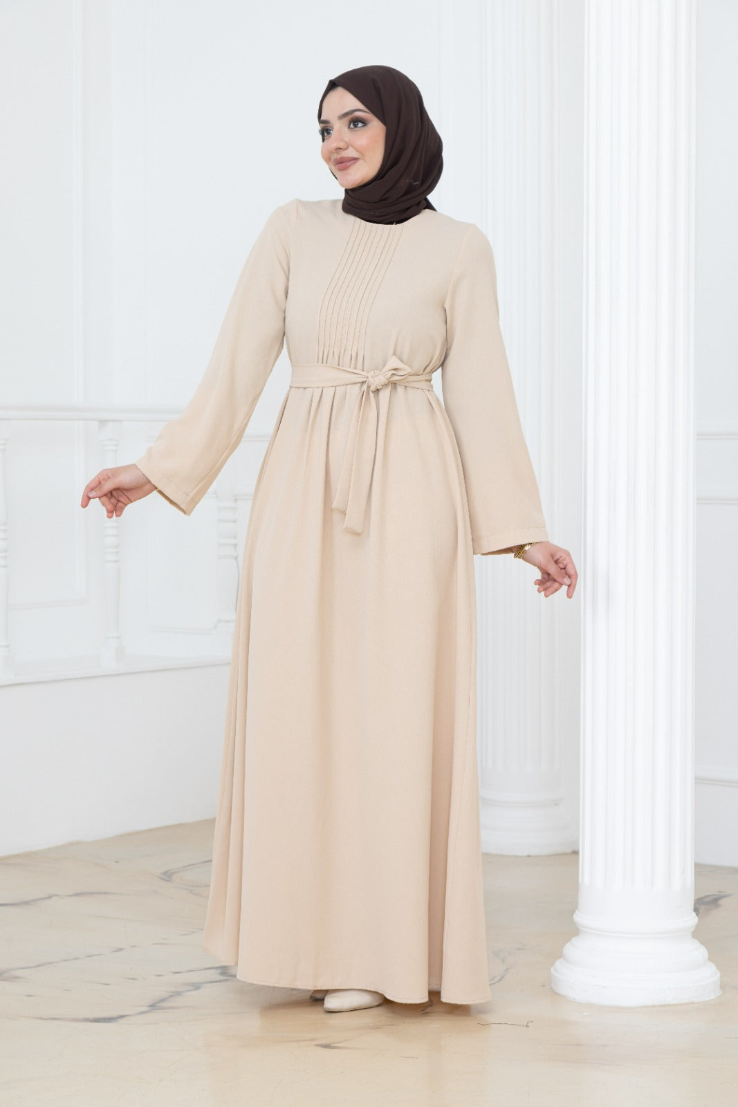 Chest Pleat Dress