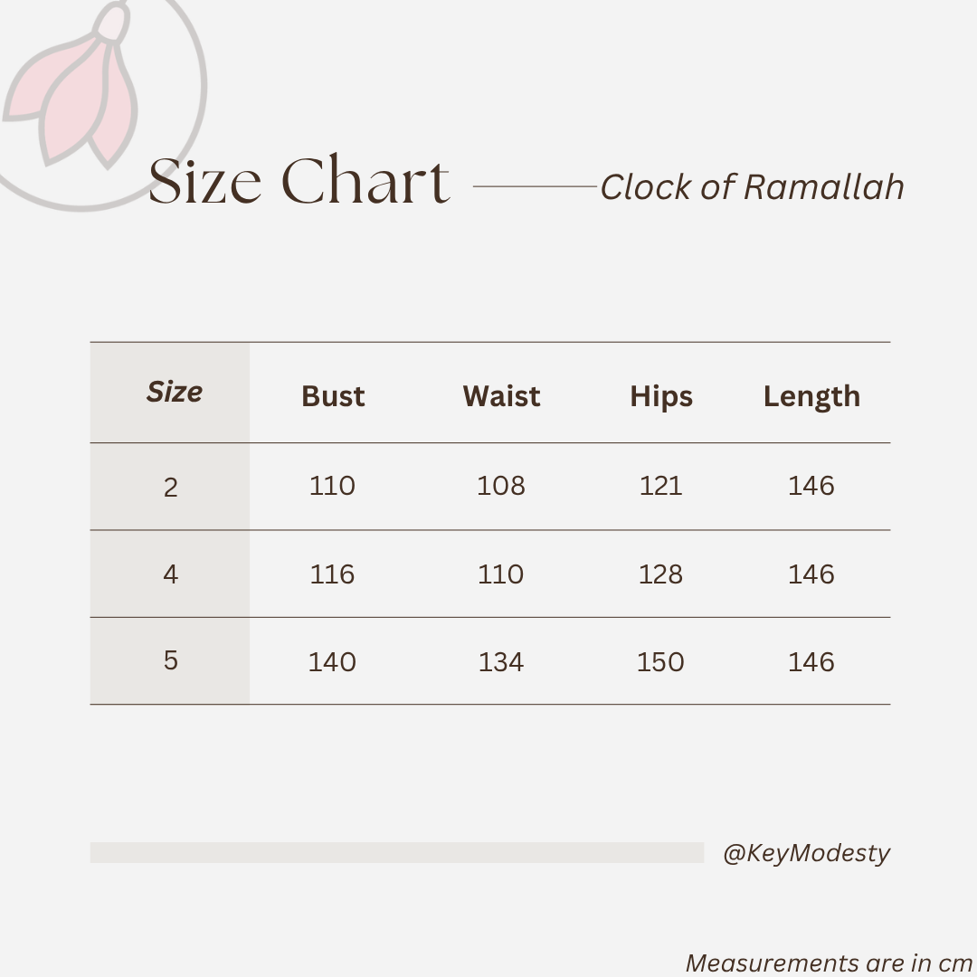 Clock of Ramallah Thobe - Online Exclusive