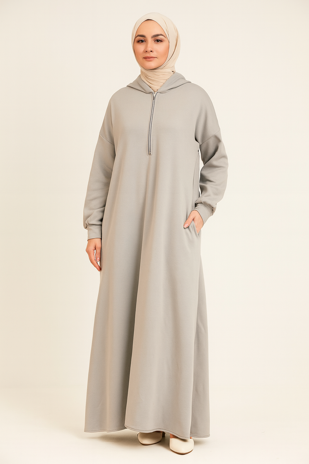 Hooded Abaya Dress