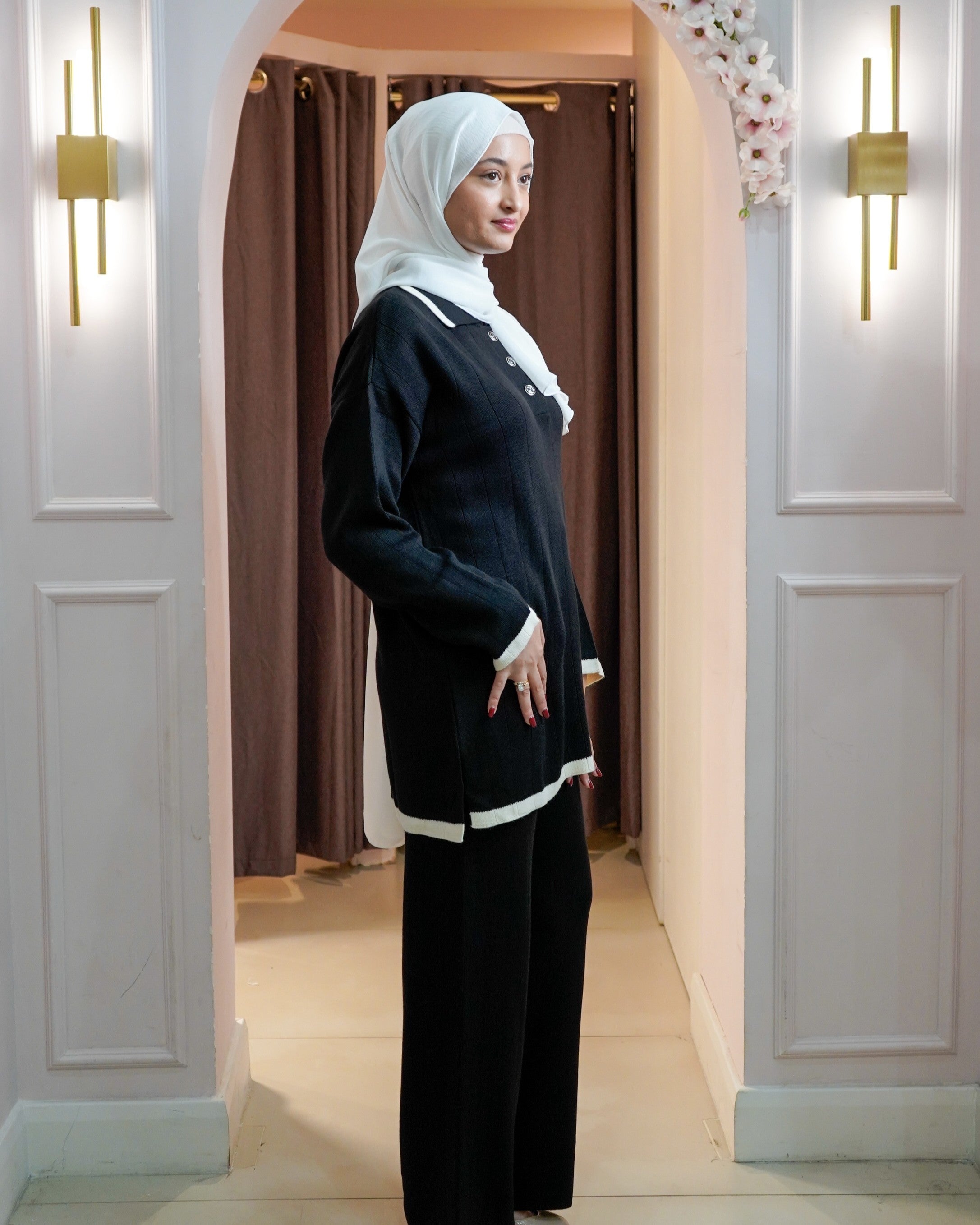 Collared Wide Ribbed set