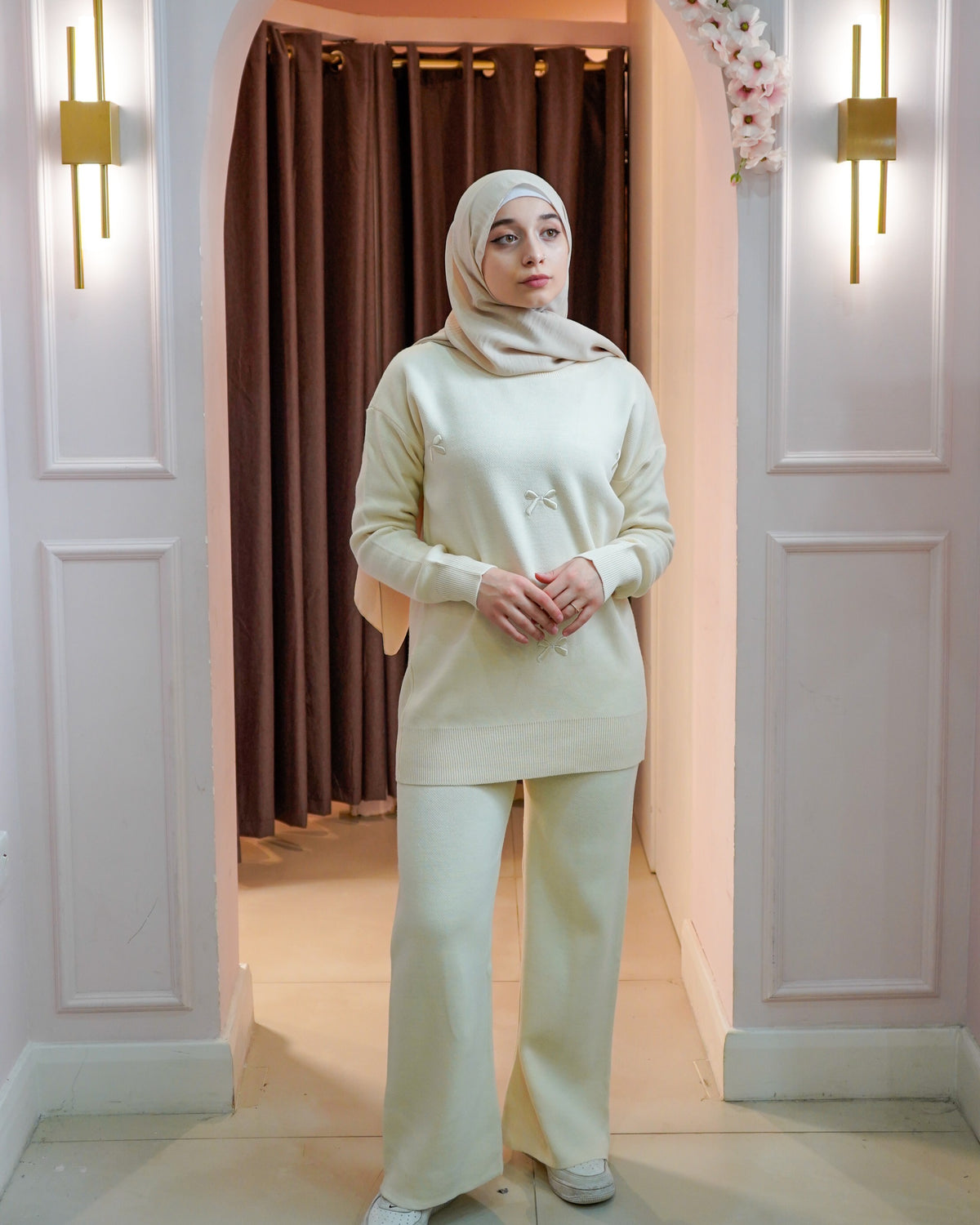 Bow Embroidered Co Ord