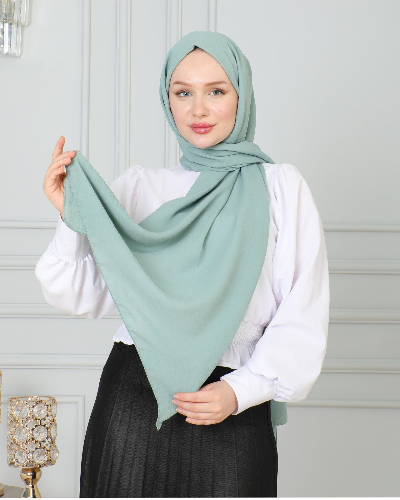 NEW Key Modesty Crinkle Chiffon Hijab