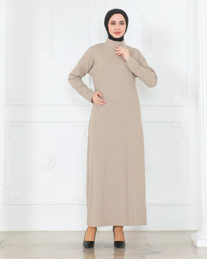 Knit Turtleneck Dress