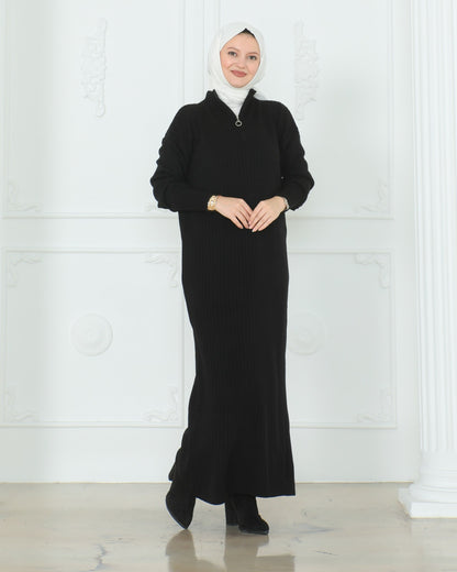 Zip Neck Dress