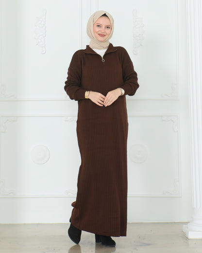 Zip Neck Dress