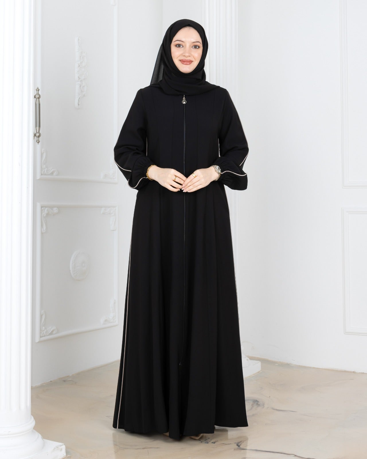 Pleated Abaya