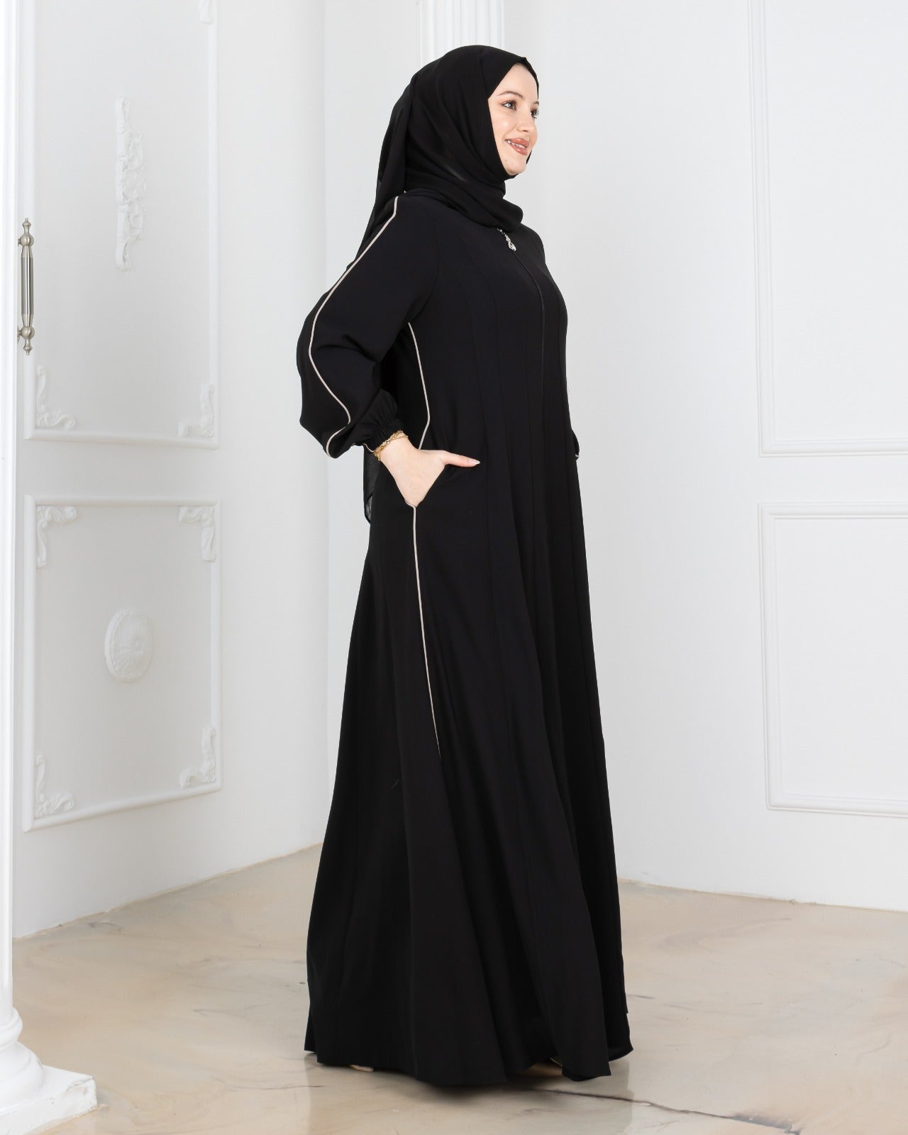 Pleated Abaya