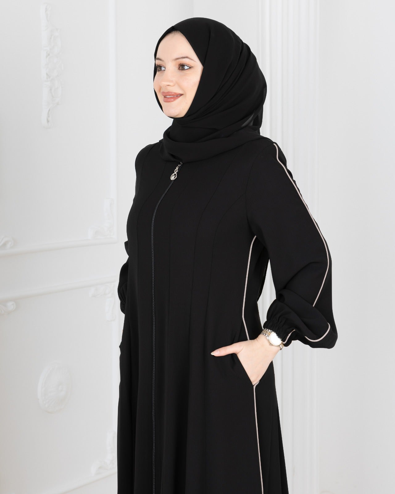 Pleated Abaya