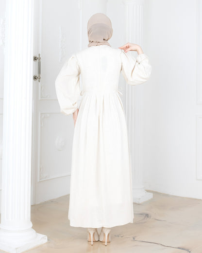 Waist Pleated Dress