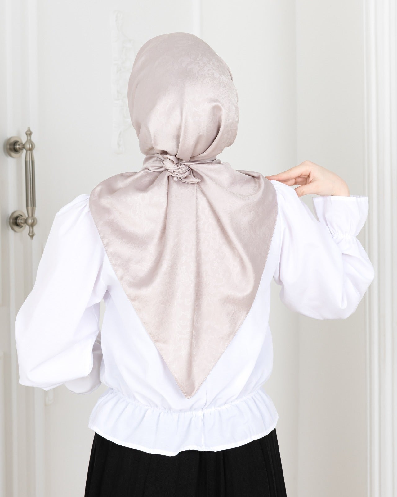 Patterned Square Hijab