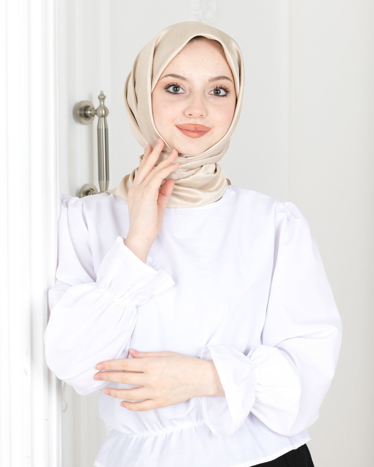 Patterned Square Hijab