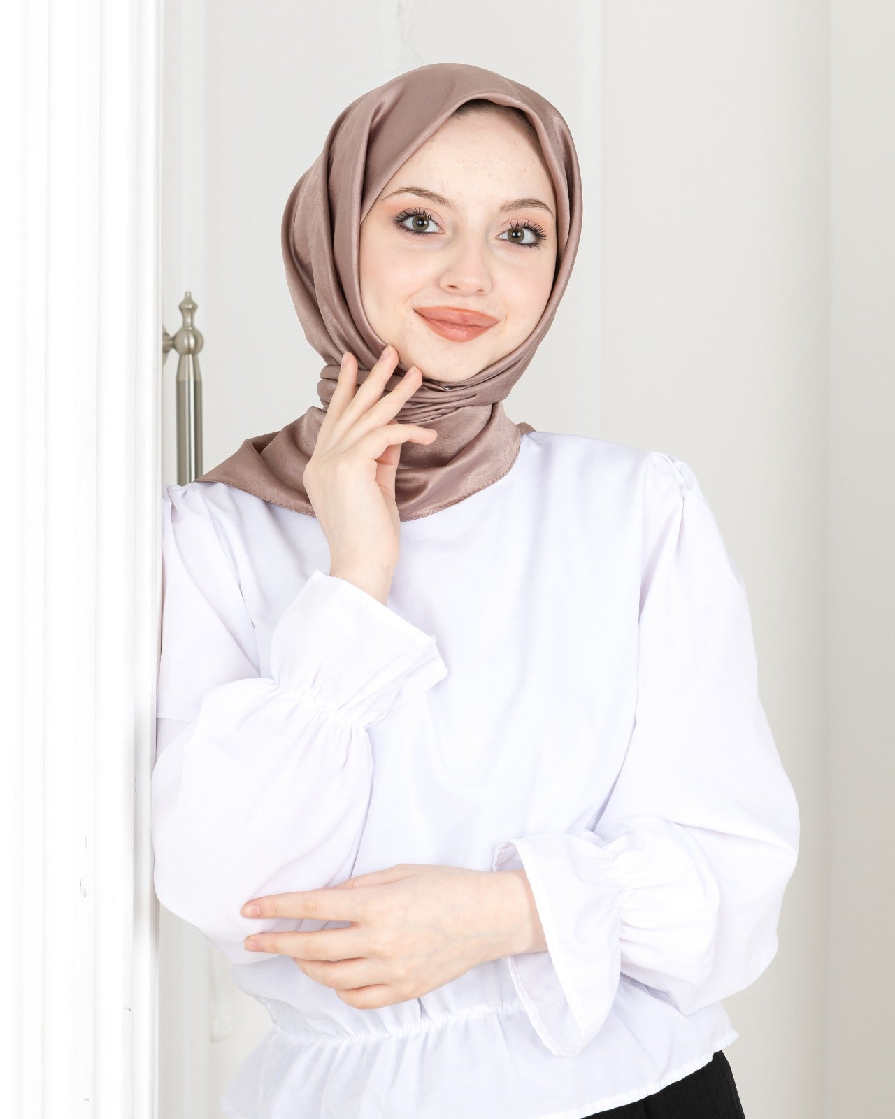 Patterned Square Hijab