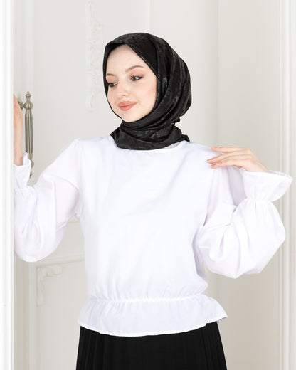Patterned Square Hijab