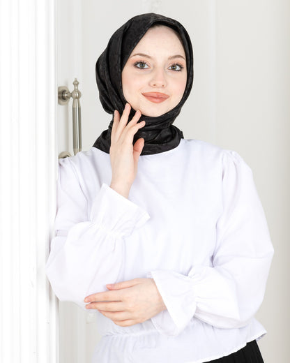 Patterned Square Hijab