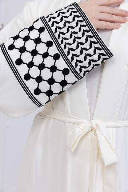 Kuffiyeh Sleeve Abaya