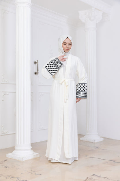 Kuffiyeh Sleeve Abaya