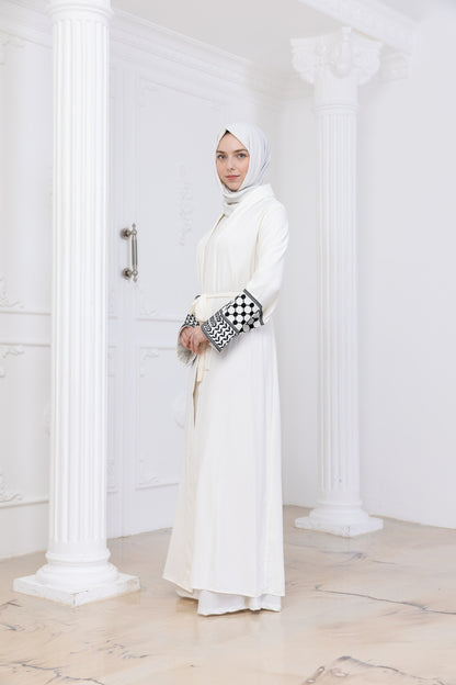 Kuffiyeh Sleeve Abaya