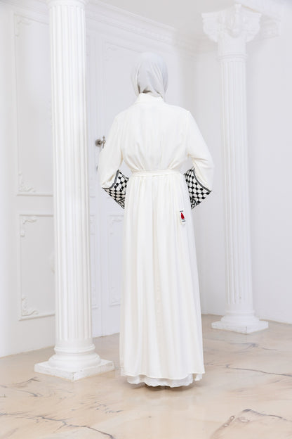 Kuffiyeh Sleeve Abaya
