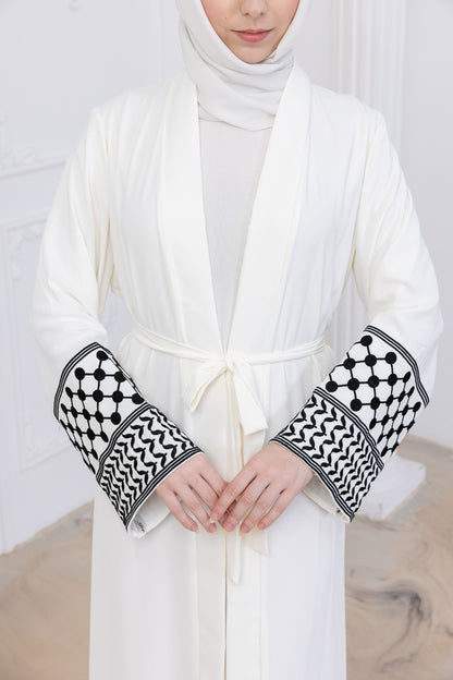 Kuffiyeh Sleeve Abaya