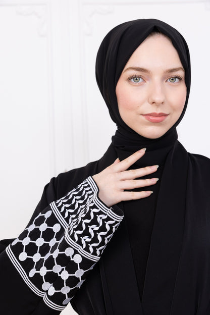 Kuffiyeh Sleeve Abaya