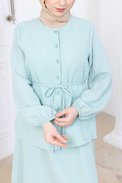 Light Stone Skirt co-ord