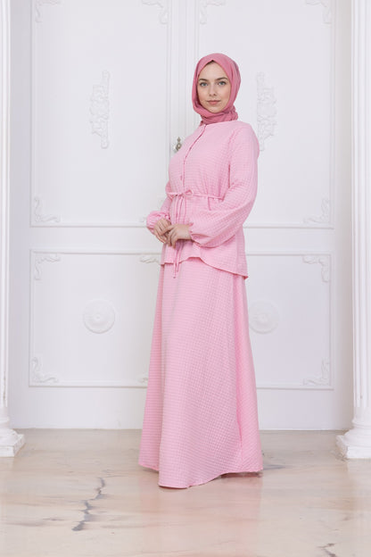 Light Stone Skirt co-ord