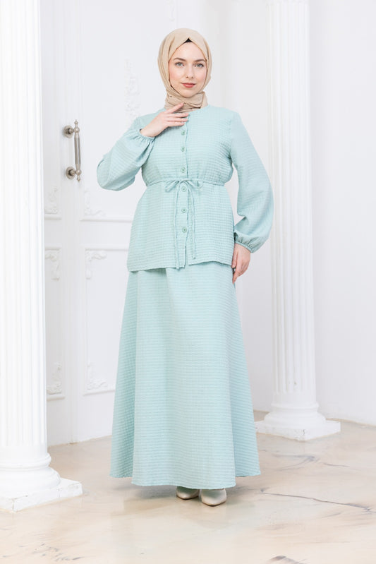 Light Stone Skirt co-ord