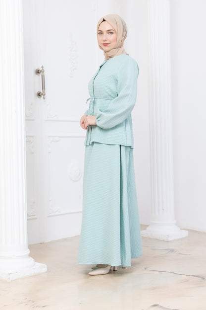 Light Stone Skirt co-ord