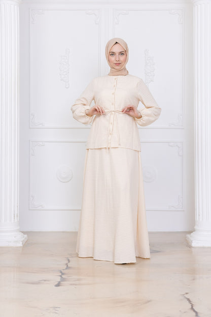 Light Stone Skirt co-ord