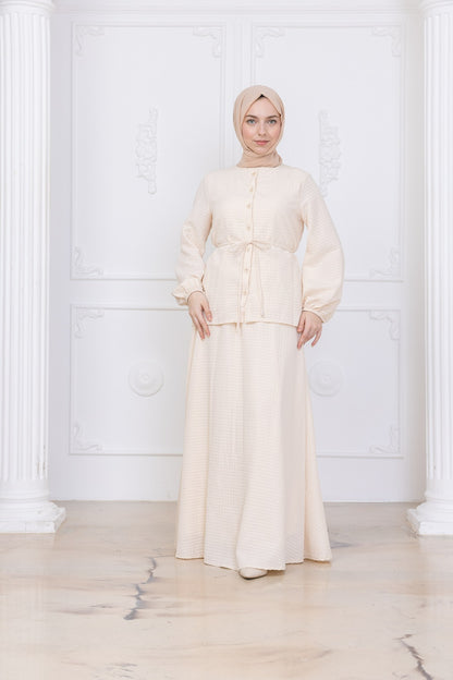 Light Stone Skirt co-ord