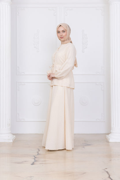 Light Stone Skirt co-ord