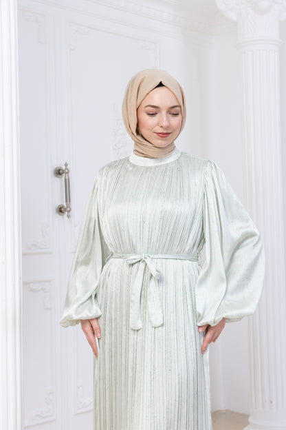 Silk Pleat Dress
