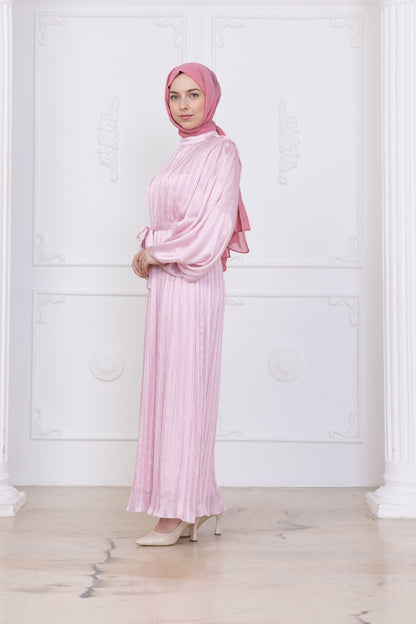 Silk Pleat Dress
