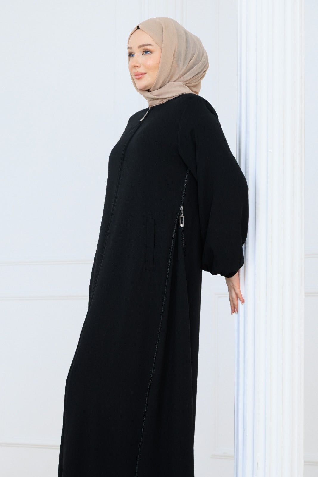 Side Zip Abaya