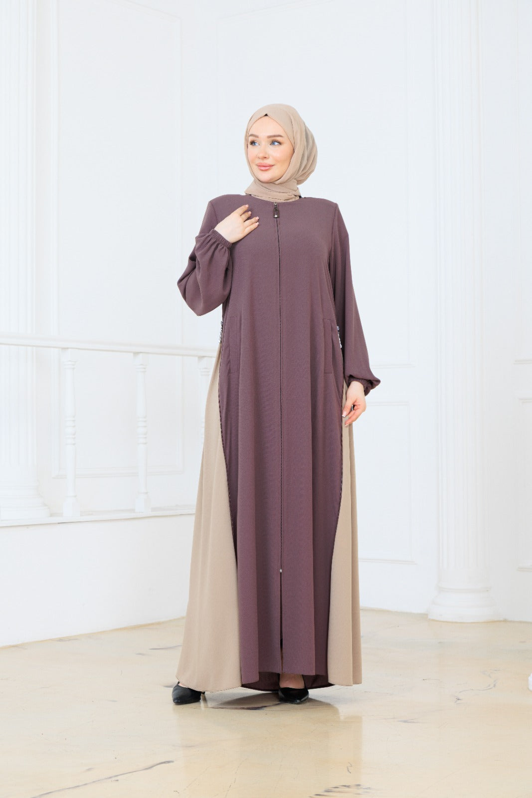 Side Zip Abaya