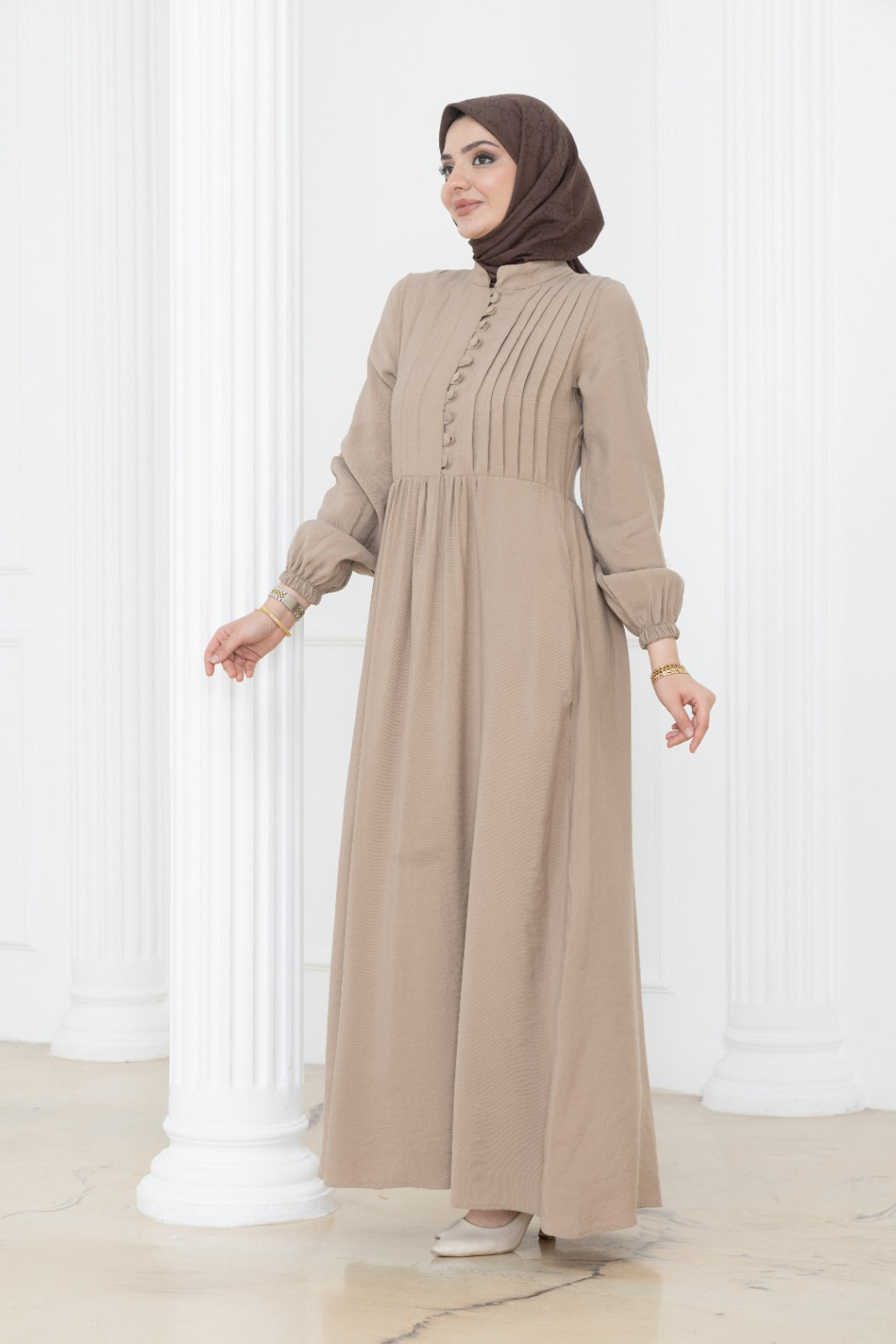 Covered Button Dress