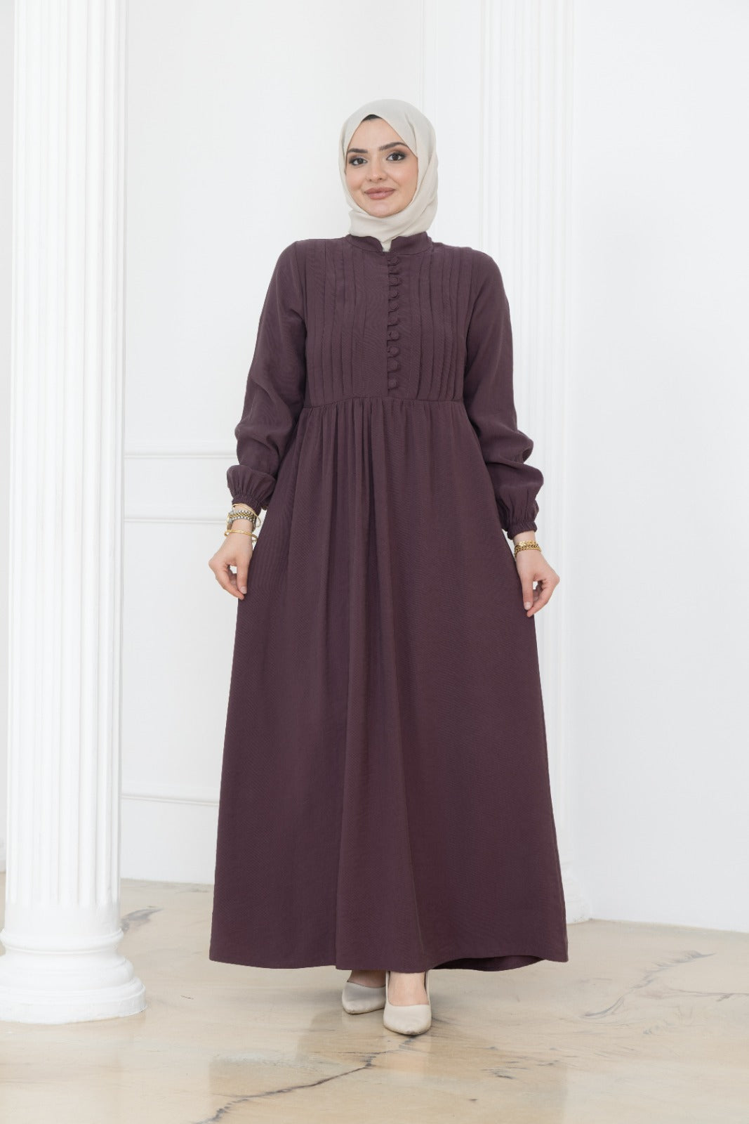 Covered Button Dress