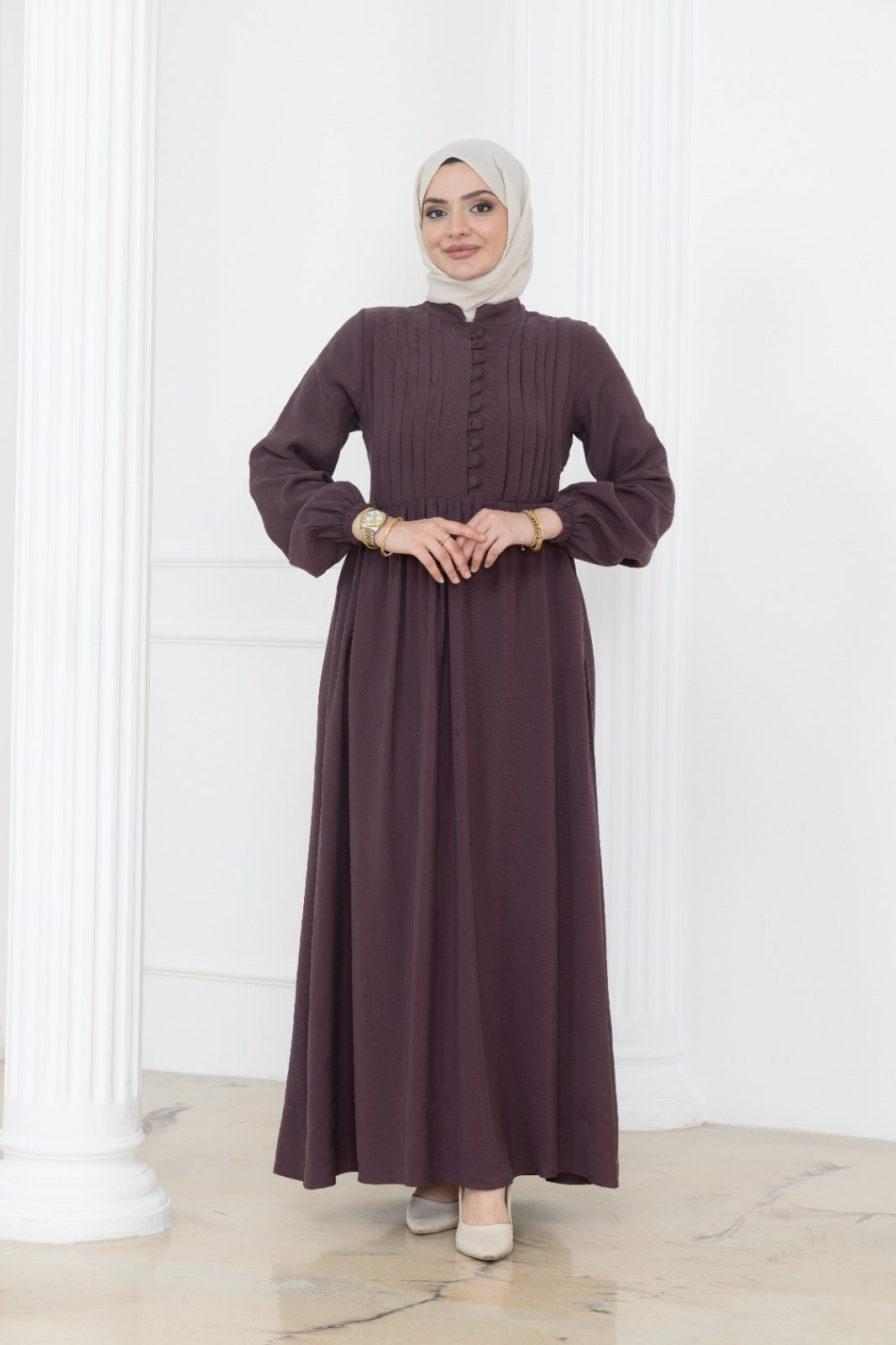 Covered Button Dress