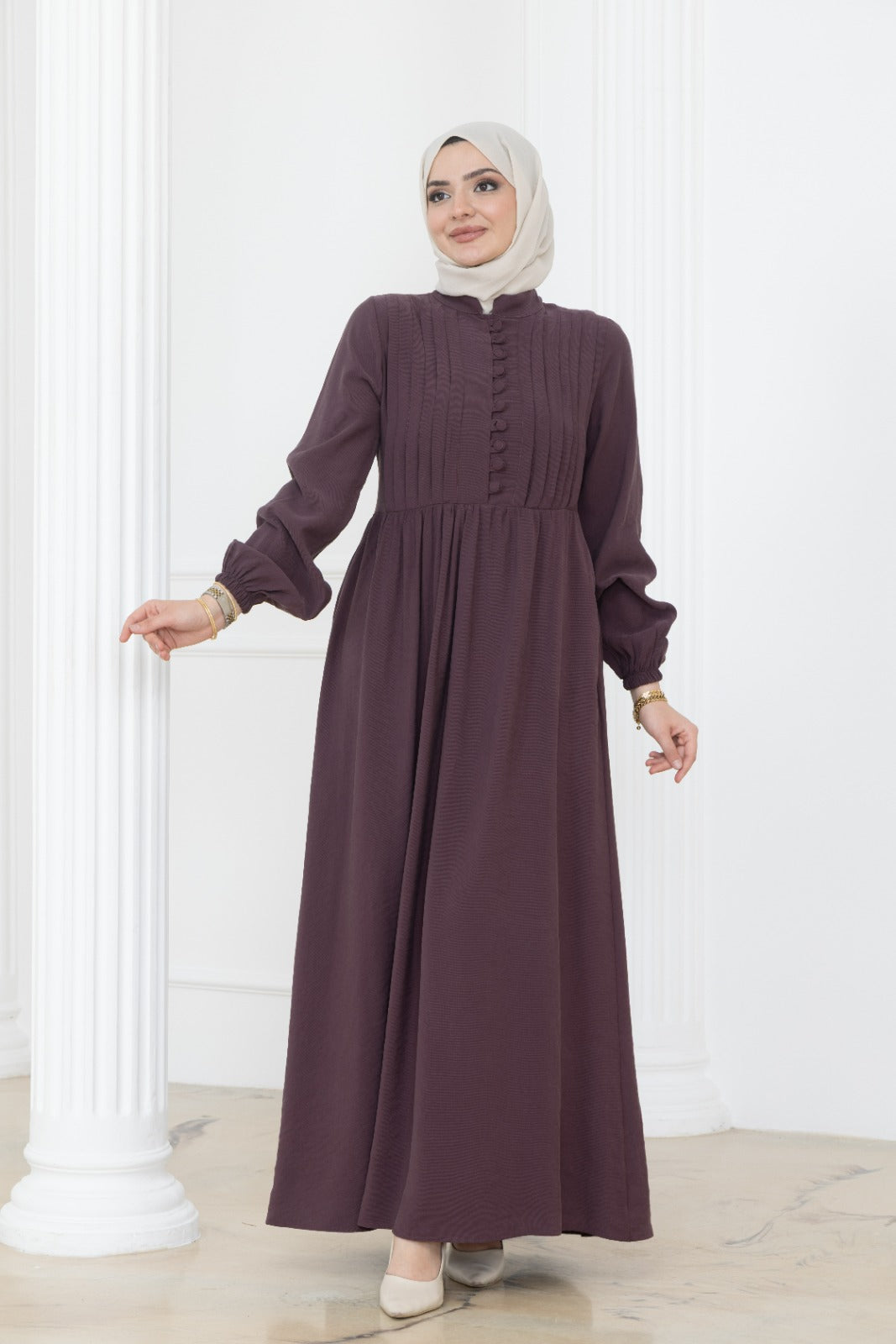 Covered Button Dress