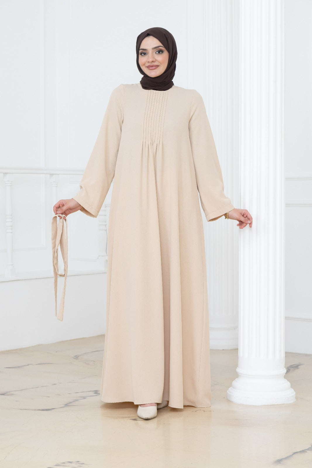 Chest Pleat Dress