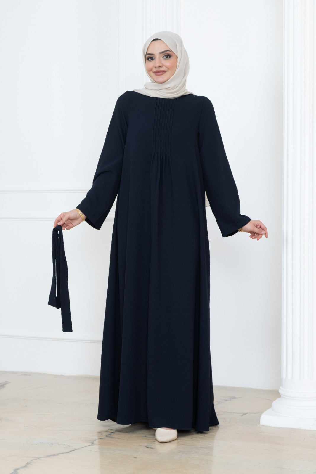 Chest Pleat Dress
