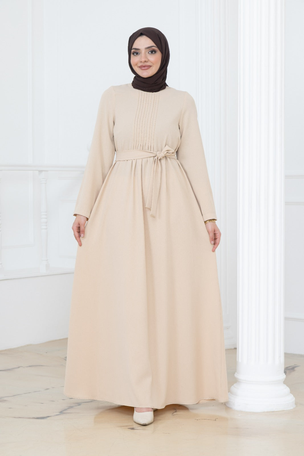 Chest Pleat Dress