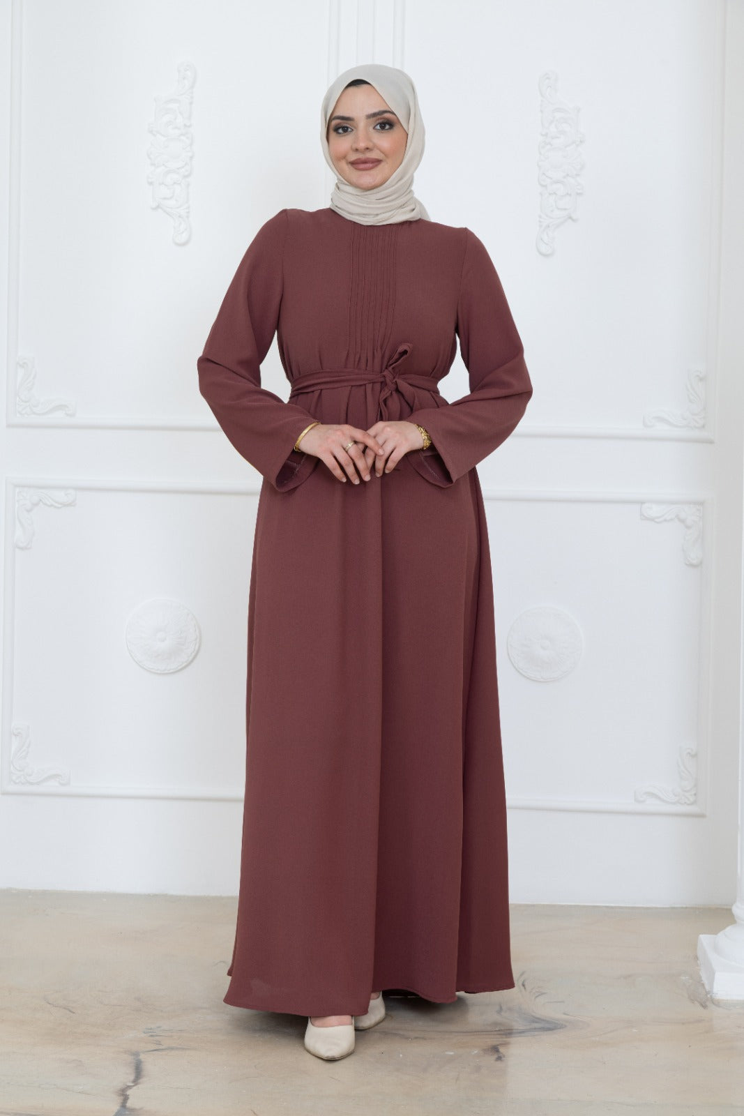 Chest Pleat Dress