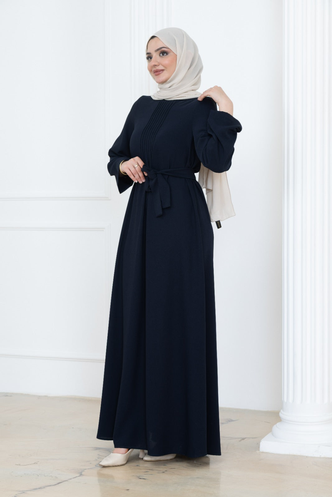 Chest Pleat Dress