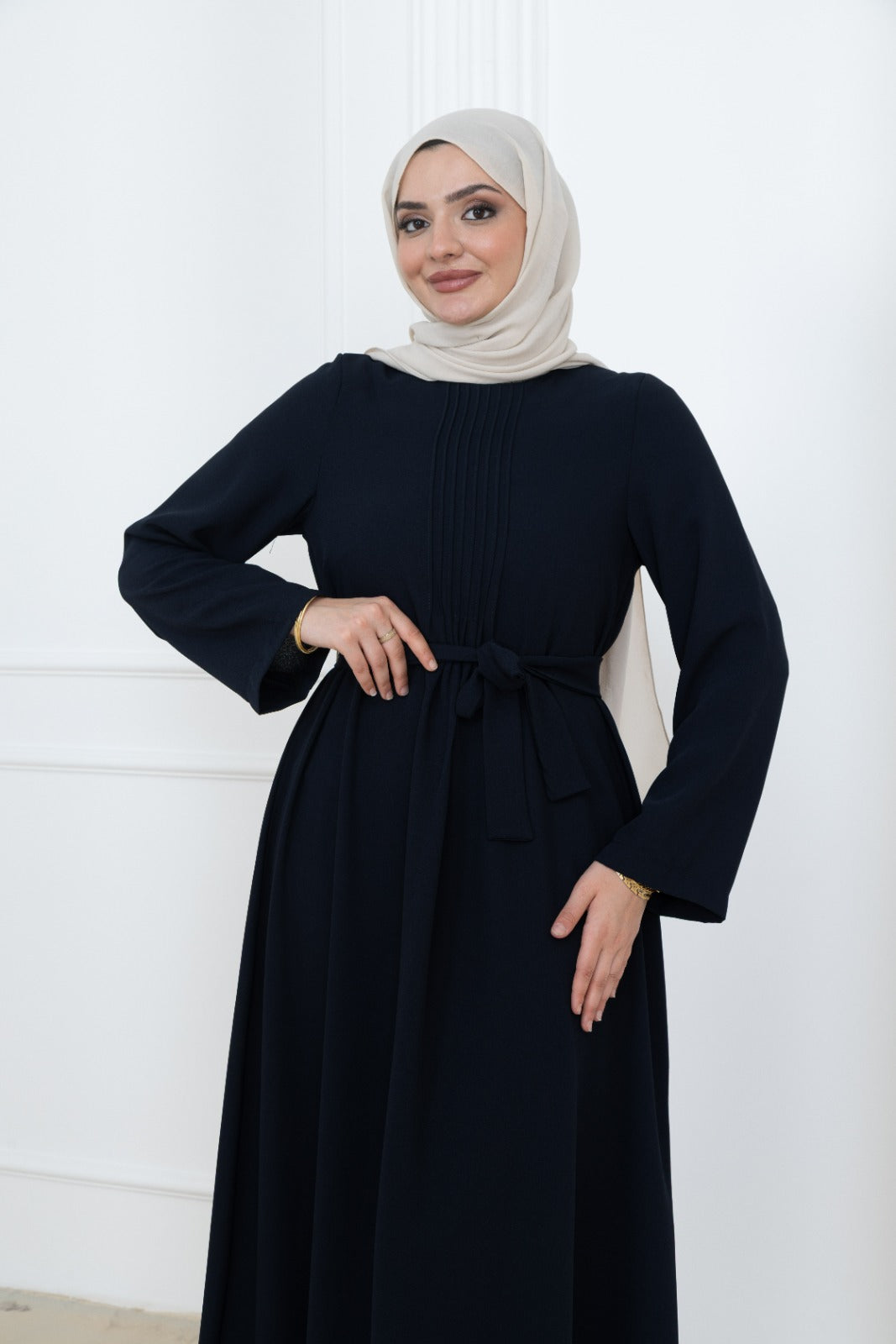Chest Pleat Dress